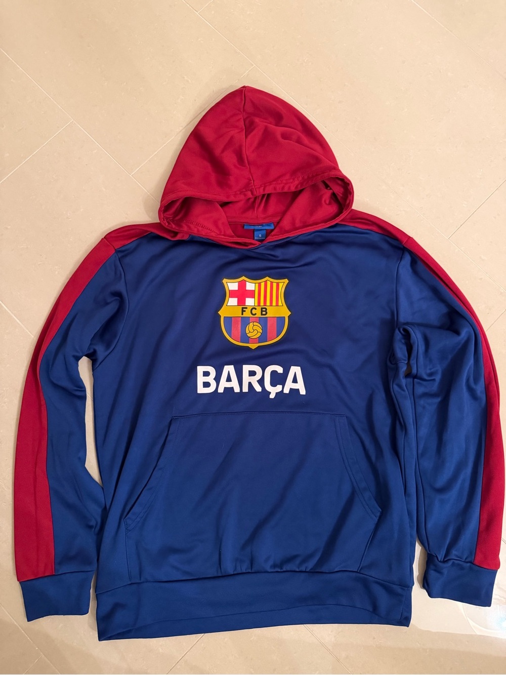 FC Barcelona Blue & Red Hoodie - BARÇA Crest